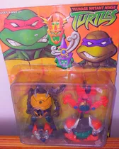 Tortuga Ninja Bootleg Con Armadura Años 90s En Blister