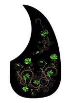 Escudo Para Violão Floral Personalizado Frete Grátis