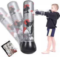 Bolsa Boxeo Inflable Saco Para Niños Juego Deporte Puching