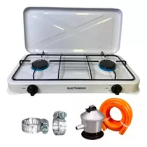 Cocinilla Encimera 2 Platos Tapa Camping Regulador Manguera