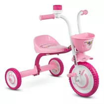 Triciclo Motoca Menina Nathor You 3 Girl Rosa Com Cestinha