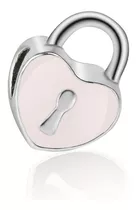 Charm Para Pandora Corazón Rosa Esmaltado  570