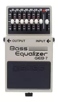 Pedal De Efecto Boss Bass Equalizer Geb-7  Gris