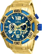Relógio Invicta Pro Diver 25852 Banhado Ouro 18k C Maleta 