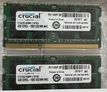 Memória Ram Crucial Ddr3l - 2x 4gb -1600 Sodimm  Mac/pc