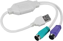 Adaptador Usb A Ps2 - Para Teclado Y Mouse Antiguousb A Ps2