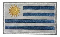 Parche Insignia Bordada Bandera Uruguay 8x5 Cm Pabellón