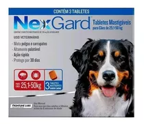 Nexgard Cachorro 3 Doses 25 Kg À 50 Kg