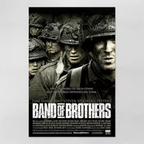 Poster 60x90cm Band Of Brothers - Irmãos De Guerra - Séries
