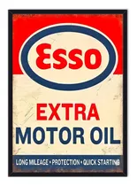 Cuadro Enmarcado - Póster Afiche Esso - Vintage 