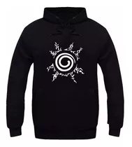 Conjunto Blusa De Frio E Calça Moletom Naruto Kyuubi Seal