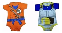 Body Para Bebe Disfraz Gokú O Vegeta Algodón