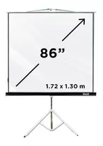 Pantalla De Proyección 86'' Klip-x 172x130cm Manual Tripode