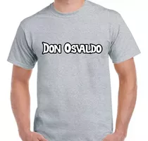 Remera Gris Sublimada Personalizada Don Osvaldo