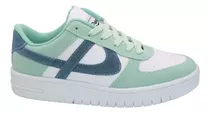 Tenis Panam Choclo Meztli Menta/blanco Burbujas Moda Casual