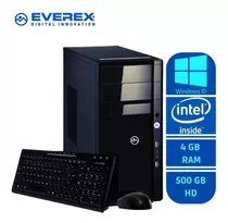 Computador Intel Dual Core, 4gb, 500gb Hd E Windows 10 + Kit