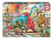 Puzzle Rompecabezas Dinosaurios Para Niños 100 Pzs Febo