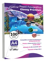 Papel Fotográfico A4 180 Gramos Pack 100 Hojas