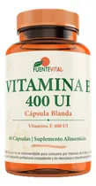 Vitamina E 400 Ui- Antioxidante Piel Cabello Sabor 1 X 60 Sabor 1 X 60 Cápsulas Soft Gel