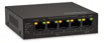Switch 5 Portas Intelbras Fast Ethernet Sf 500 Poe