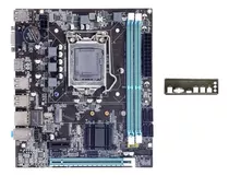 Placa-mãe H61+baffle Lga1155 M.2 Suporte Nvme 2xddr3 Ram