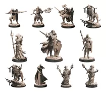 Kit Miniaturas Cruzada Das Trevas 31 Peças D&d Rpg Coleção