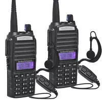 Kit 2 Rádios Comunicador Ht Dual Band Profissional Baofeng