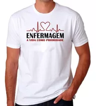 Camiseta Enfermagem Feminina E Masculina Pronta Entrega
