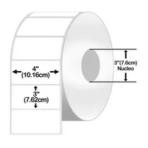 Rollo De 2000 Etiquetas Térmicas 4 X 3 / 10 X 7,5 Cm. Core:3