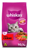 Alimento Whiskas 1+ Whiskas Gatos S Para Gato Adulto Sabor Carne Em Sacola De 10kg