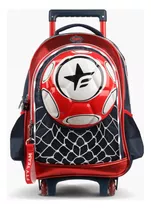 Mochila Carro 18 PuLG Escolar Futbol Pelota Footy C/ Luz Led