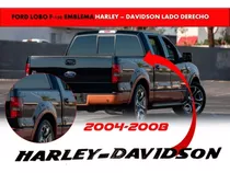 Emblema Negro/rojo Ford Lobo Harley-davidson 04-08 Derecho