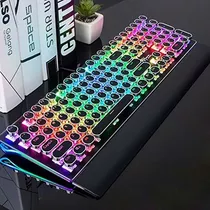 Teclado Mecanico Para Juegos De Maquina De Escribir Doble Co