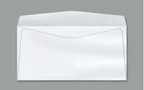 Envelope Ofício 114x229mm Branco S/rpc 75g Cx C/1000 Unid Cor Branco