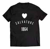 Camiseta The Vampires Diaries Serie Salvatore 1864 Camisa