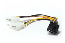 Cable En Y Power Alimentacion 2 X 5 1/4 M / 8 H Placas Video