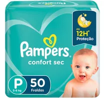 Kit 4 Pacotes Fralda Pampers Confort Sec Mega