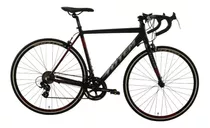 Bicicleta Ruta Totem T21b414 Mnx R700 M 14v Frenos Caliper Cambios Shimano Tourney A070 Color Negro/rojo