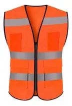 Chaleco Reflectante Naranja Chaleco Seguridad Vial Geologo