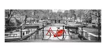 Puzzle 1000 Peças Panorama Bicicleta Em Amsterdam - Clemento