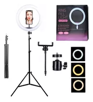 Aro De Luz Led Flash Selfie Anillo 26cm Tripoide Hasta 2mts