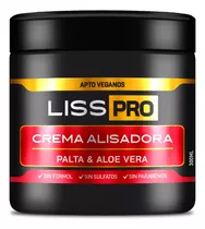 Crema Alisadora Lisspro Sin Formol Apto Vegano X 300 Ml