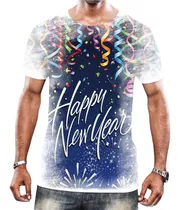 Camisa Camiseta Feliz Ano Novo Happy New Year 2022 Férias 14