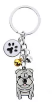Llavero Bulldog Ingles Mascota Perrito Huellita Key