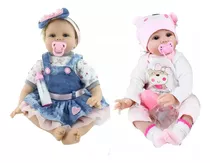 Bebé Reborn Muñeca Realista Silicon Suave 55cm Osito Niñas