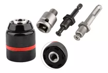 Mandril Chuck Con 3 Adaptadores 1/2, 1/4 Y Sds