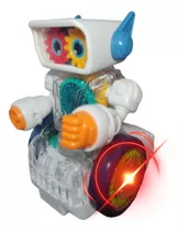 Robô De Brinquedo Tecnológico Musical Luz E Som Brinde Pilha