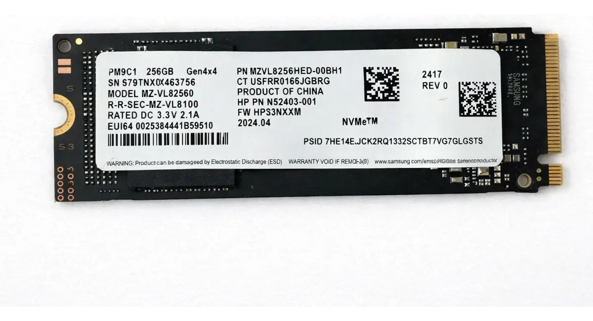 Ssd Nvme 256gb Samsung | Mercado Livre
