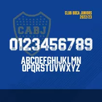 Tipografía Boca Juniors 2023  Y Vector Editable