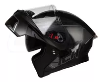 Casco Moto Ich Abatible Nurf Negro/gris C/sun Visor Dot4